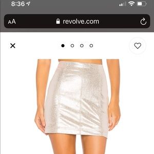Free People Metallic Mini Skirt Size 0